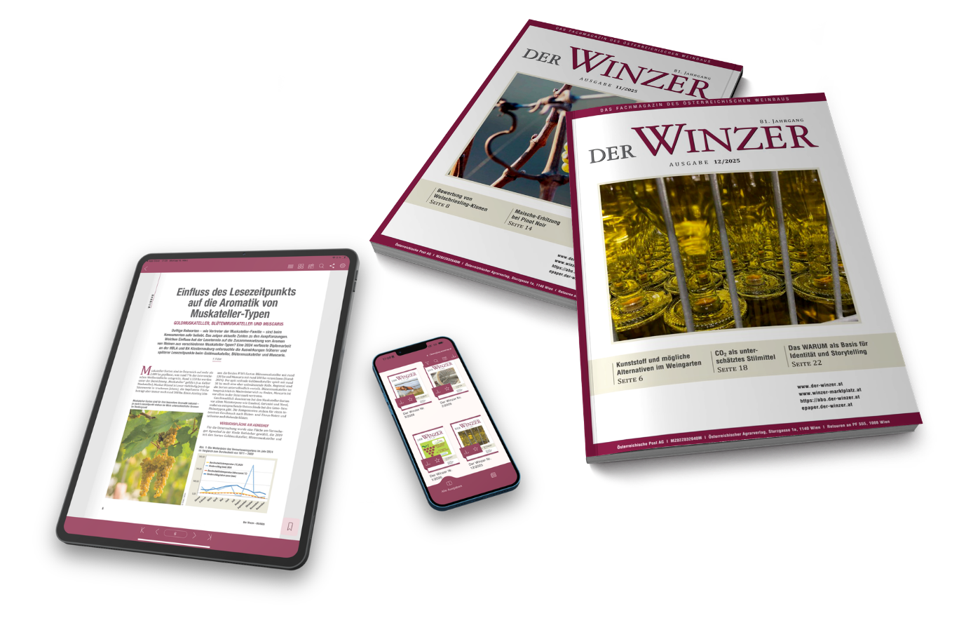 Der WINZER Abo - HEFT und DIGITAL